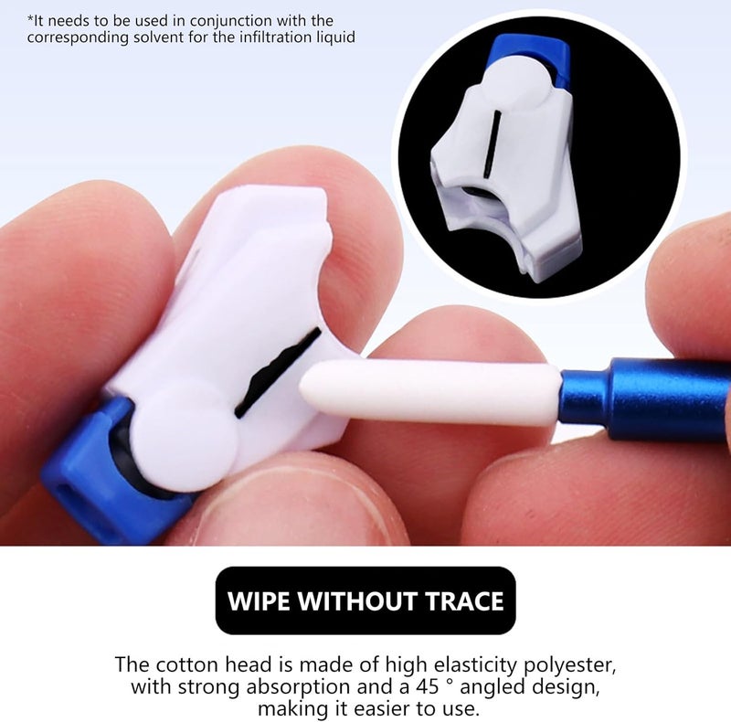 CATHATRR Panel Line Eraser Model Wipping Stick Tools for Assembly Building Double Tips 3mm 5mm Tips Curved Surfaces Stick - Image 2